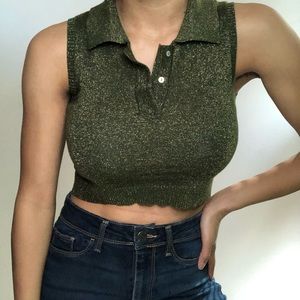 🌴 GREEN CROP TOP🌴